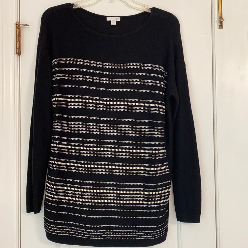 J. Jill black and white sweater